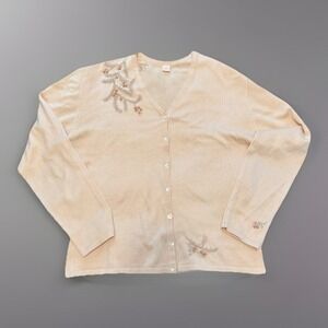 VTG Only Hearts NYC Women's 2 Piece Silk Knit‎ Cami Set-Large-Soft Girl-Dainty